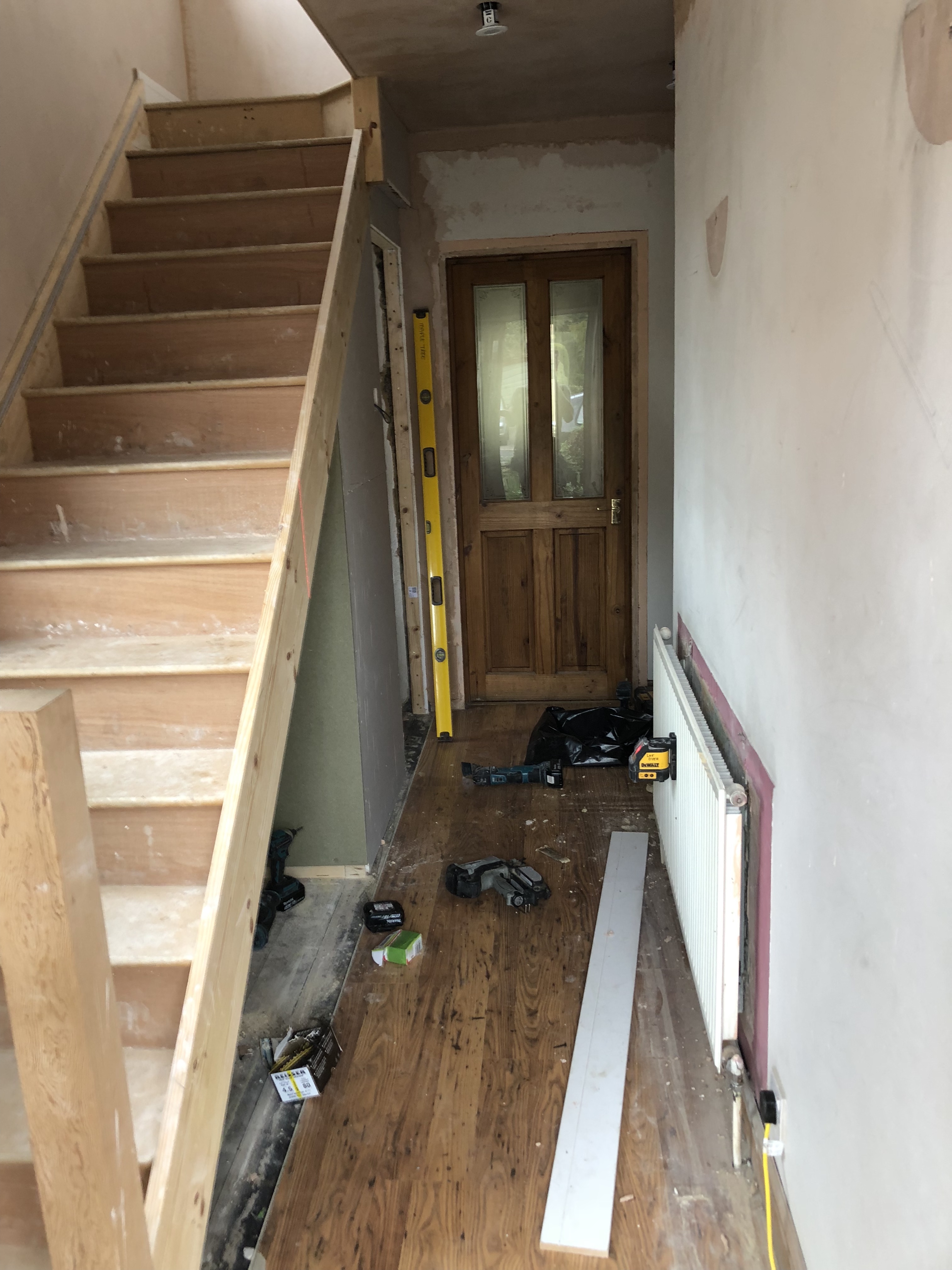 Under-stair storage cupboard doors